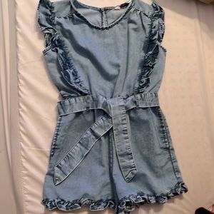 Denim one piece for girls